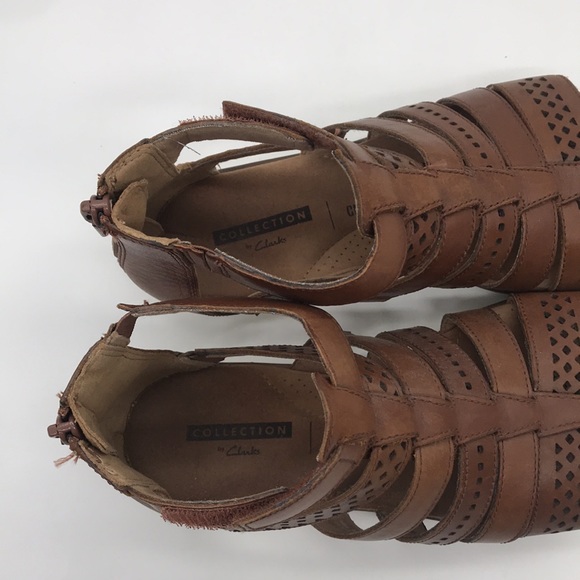 Clark’s Gladiator Brown Sandal-Soft Cushion Size 5 - Picture 5 of 6